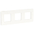 Рамка 3-м UNICA STUDIO бел./бел. SchE NU280618
