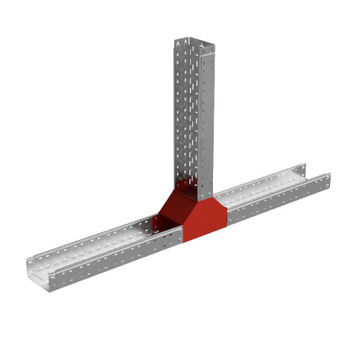 Отвод для лотка Т-образ. вертикал. вверх 80х300мм "ПЛЮС" HD85 КМ PL18201