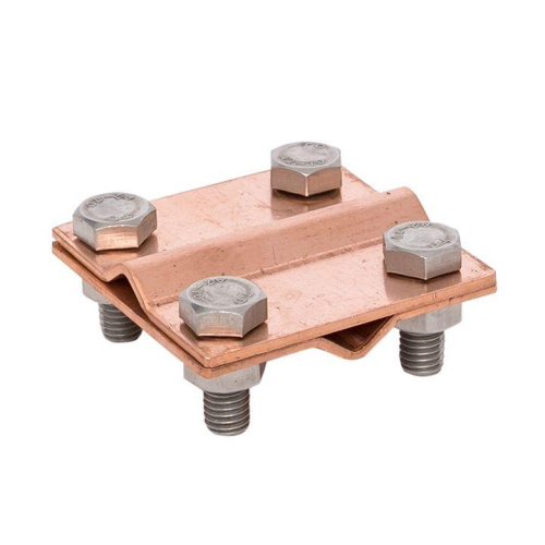 Зажим крестовидный прут-прут (пластина 57х57мм) Cu PROxima EKF lp-g3109-cu