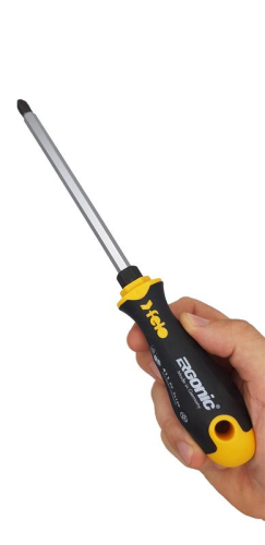 Отвертка крестовая с шестигранным лезвием Ergonic PZ 3х150 FELO 41130540