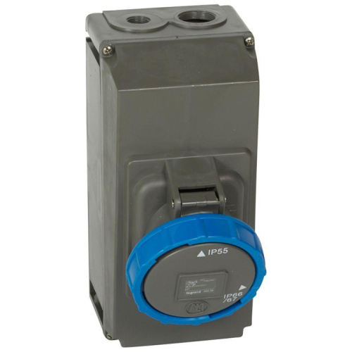 Розетка накладная Hypra 63А 230В 2К+3 IP67 Leg 059336