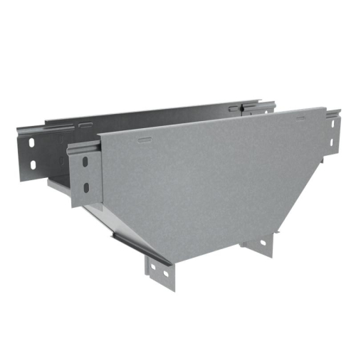 Ответвитель-переходник Т-образ. вертикал. с разворотом трассы на 90град. 50х100-300 сталь 1мм "ПЛЮС" (нижняя часть больше исходной) TDPVplus90-50-100-300 HD КМ PL3963