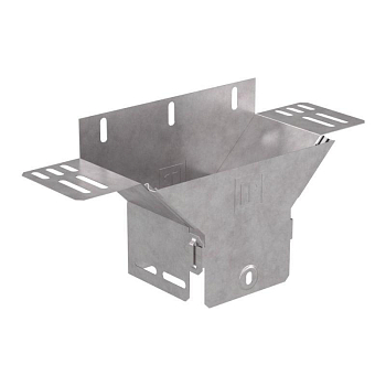 Ответвитель для лотка вертикальный 100х100 с крышкой Стандарт Промрукав PR16.10936