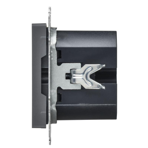 Розетка СП BRITE USB A+C 45Вт высокоск. заряд. РЮ11-2-БрГ графит IEK BR-U22-045-K53