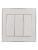 Выключатель 3-кл. СП Rain 10А IP20 с хром. боковой вставкой бел. LEZARD 703-0225-109