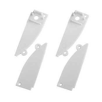 Набор заглушек 9818-3 профиля 9818 2шт глухие 2шт с отверстием Эра Б0062788