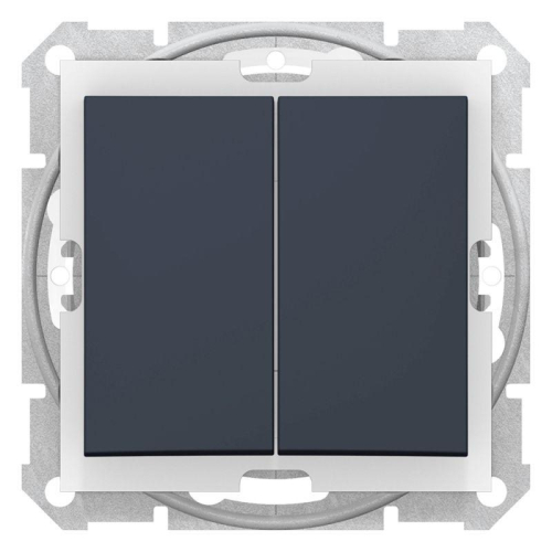 Выключатель 2-кл. СП Sedna 10А IP44 (сх. 5) 250В графит SchE SDN0300470