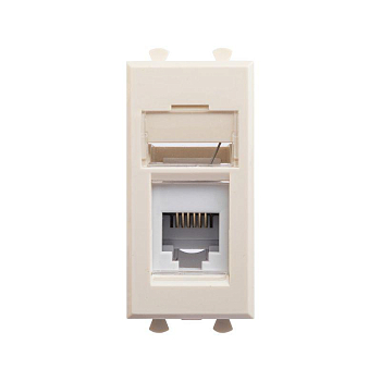 Розетка телефонная 1мод. Avanti "Ванильная дымка" RJ12 модульная DKC 4405311