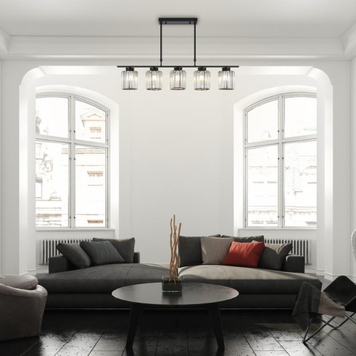 Светильник Ferrera 200Вт E27х5 IP20 подвесной Freya FR5474PL-05B