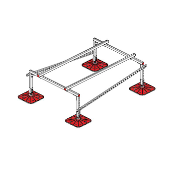 Конструкция опорная для установки оборудования TECHNORAPTOR FOOT 1200х1700 KM-TR-F-SSEI-1200-1700 КМ TR0012
