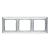 Рамка 3-м Valena горизонт. алюм. модерн Leg 770343