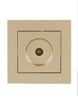 Розетка ТВ проходная VESNA зол. LEZARD 742-3688-129