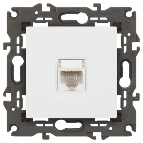 Розетка ЭРА Elegance 14-3107-01М RJ45 матов. бел. Эра Б0065763