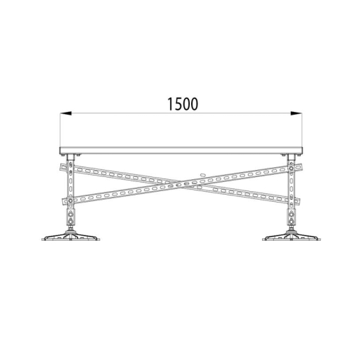 Конструкция опорная для установки оборудования TECHNORAPTOR FOOT 1000х1500 KM-TR-F-SSEI-1000-1500 КМ TR0003