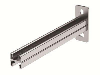 Консоль двойная 41х21 осн.450 нерж. сталь AISI 304 DKC IBBD2145C