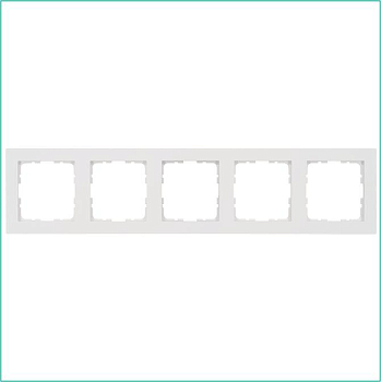 Рамка 5-м G-Classic бел. глянцевый Jasmart G1005W