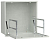 Шкаф встраиваемый потол. 6U 600х600мм дверь метал. серый LINEA R ITK LR35-6U66-MF