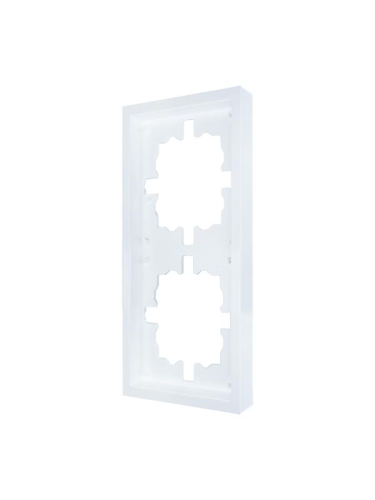 Рамка 2-мест. горизонт. ZIMA бел. LEZARD 704-0200-147