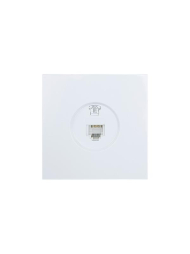 Розетка телефонная СП ZIMA IP20 евро стандарт механизм бел. LEZARD 704-0288-137