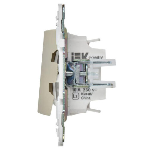 Выключатель 2-кл. SKANDY 10А SK-V16B для отелей с индикацией беж. IEK SK-V20-2-10-K10