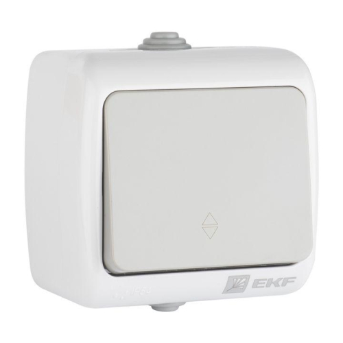 Переключатель проходной 1-кл. ОП Мурманск 10А IP54 сер. EKF EFV10-025-30-54