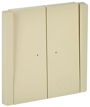 Выключатель 2-кл. СП FORTE&PIANO 10А FP406 с индикацией ваниль IEK FP-V20-1-10-1-K10