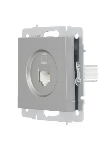 Розетка компьютерная 1-м СП Vesna механизм платина LEZARD 742-3588-140