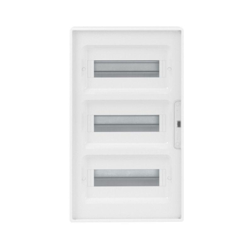 Щиток настенный 36мод. FRAME с прозр. дверцей с 4 шинами PEN (2шт на 8 отверст. и 2шт на 10 отверст.) бел. DKC F36W1WT