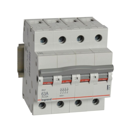 Выключатель-разъединитель 4п 63А RX3 ИЭК Leg 419418
