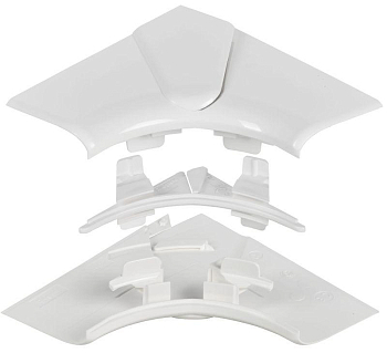 Угол для кабель-канала внутр. изменяемый 80-100град. для DLP 150х50 бел. ИЭК Leg 010606