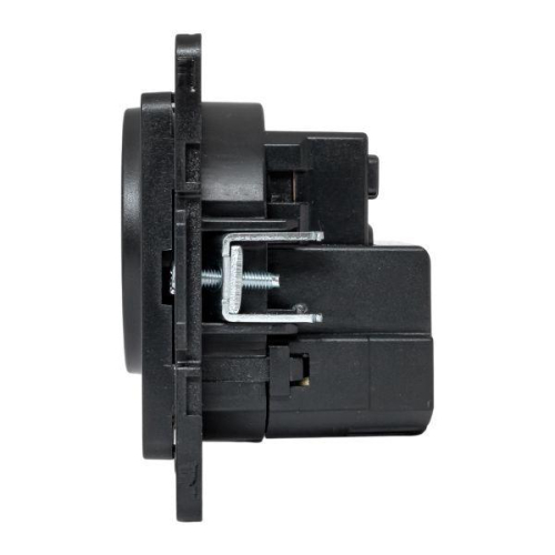 Розетка 1-м СП Стокгольм 16А USB A+C с заземл. защ. шторки винтов. клеммы механизм черн. EKF EZR16-2USB-typeA-typeC