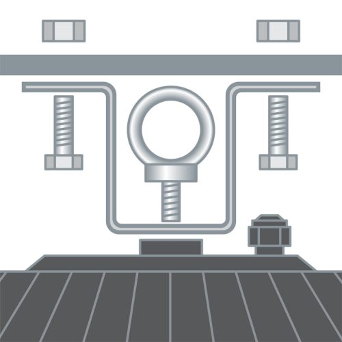 Скоба для накладного монтажа 97 472 ДСП-11 (62х140 мм) металл черн. Innolux 97472