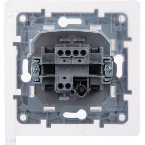 Переключатель 1-кл. Etika 10А IP44 250В безвинтов. зажимы бел. IEK 672207