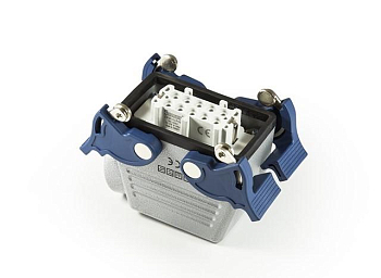 Розетка боковой ввод с фиксаторами 10 полюсов 16А EMAS EBM10PU14