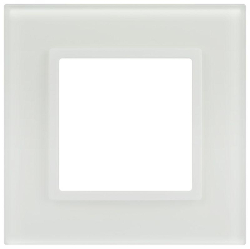 Рамка для розеток и выключателей ЭРА Elegance 14-5101-01М на 1 пост стекло матов. бел. Эра Б0065832