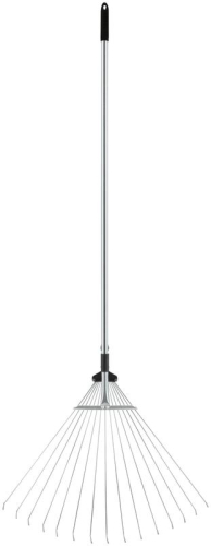 Грабли веерные регулируемые телескопические 15 зубьев 180-630мм длина 1200-1540мм FIT 77007