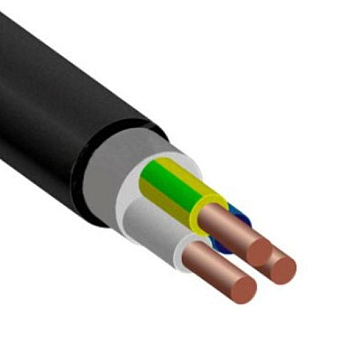 Кабель ВВГнг(А)-LS 3х2.5 ок (N PE) 0.66кВ (м) ПромЭл 11853830