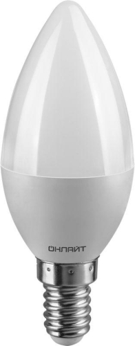 Лампа светодиодная 90 411 OLL-C37-9-230-4K-E14-FR 9Вт свеча 4000К E14 90-240В PRO ОНЛАЙТ 90411