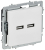 Розетка BRITE РЮ10-1-БрАБ USB A+A 3.1А механизм арктич. бел. IEK BR-U21-D31-K91 Розетка BRITE РЮ10-1-БрАБ USB A+A 3.1А механизм арктич. бел. IEK BR-U21-D31-K91