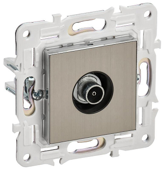 Розетка TV оконечная SKANDY SK-A12N никель IEK SK-A10-O-K50