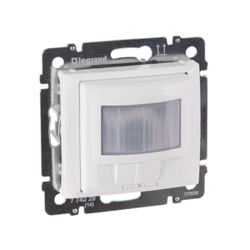 Датчик движения Valena 130град. 1000Вт с нейтралью ручн. упр. бел. IEK 774229