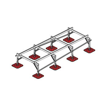 Конструкция опорная для установки оборудования TECHNORAPTOR FOOT 1200х3000 тип 3 KM-TR-F-SSEI-1200-3000-3 КМ TR0018