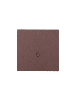 Кнопка звонка СП ZIMA IP20 безвинт. зажим шоколад LEZARD 704-7388-103QC