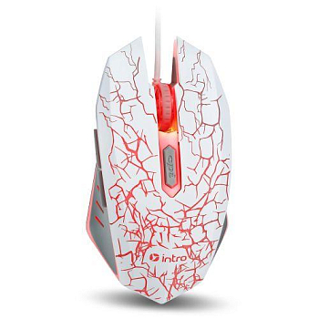 Мышь MG610 игровая проводная 1200-3600dpi бел. Intro Б0056136