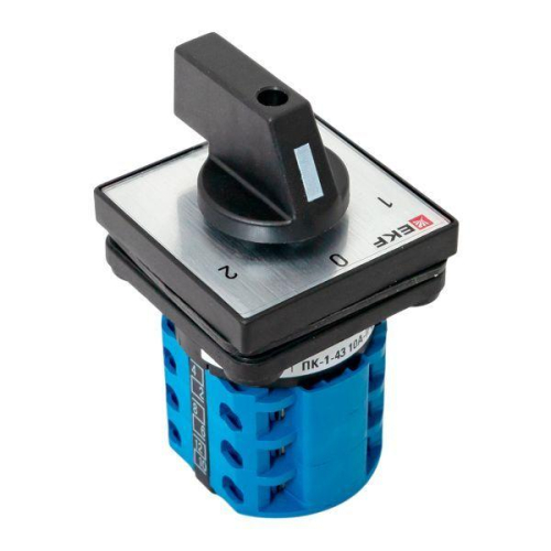 Переключатель кулачковый ПК-1-43 3п 10А "1-0-2" IP65 EKF pk-1-43-10-65