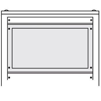 Панель секц. 400х800 углубленная DKC R5PA8040
