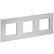 Рамка 3-м SKANDY SK-F33S металл серебр. IEK SK-M32-M-K23