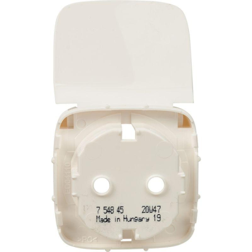 Панель лицевая Valena Allure для розетки 2К+З с крышкой бел. Leg 754845