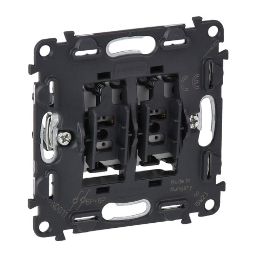 Выключатель кнопочный 2-кл. Valena In'matic 6А 250В безвинтов. зажимы механизм Leg 752018