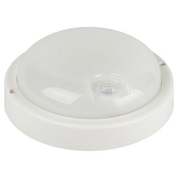 Светильник светодиодный SPB-201-3-65K-012 12Вт 6500К IP65 1140лм ЖКХ с ИК датчиком движения бел. Эра Б0062557